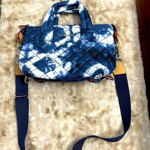 MZ Wallace small micro  Sutton This is a gorgeous blue and white tie die bag.